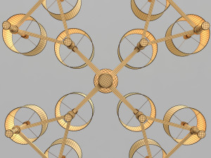 leland chandelier Modello 3D