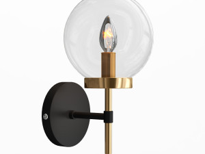camryn glass sconce Modèle 3D