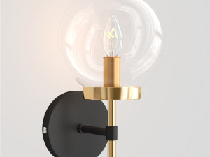camryn glass sconce Modèle 3D