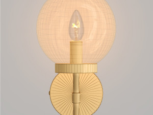 camryn glass sconce Modèle 3D