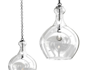 flynn recycled glass pendant Modelo 3D