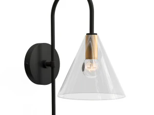 克莱蒙特喇叭形玻璃壁灯 3D 模型