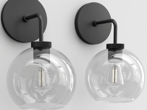 reagan globe single sconce Model 3D