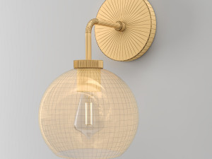 reagan globe single sconce Model 3D