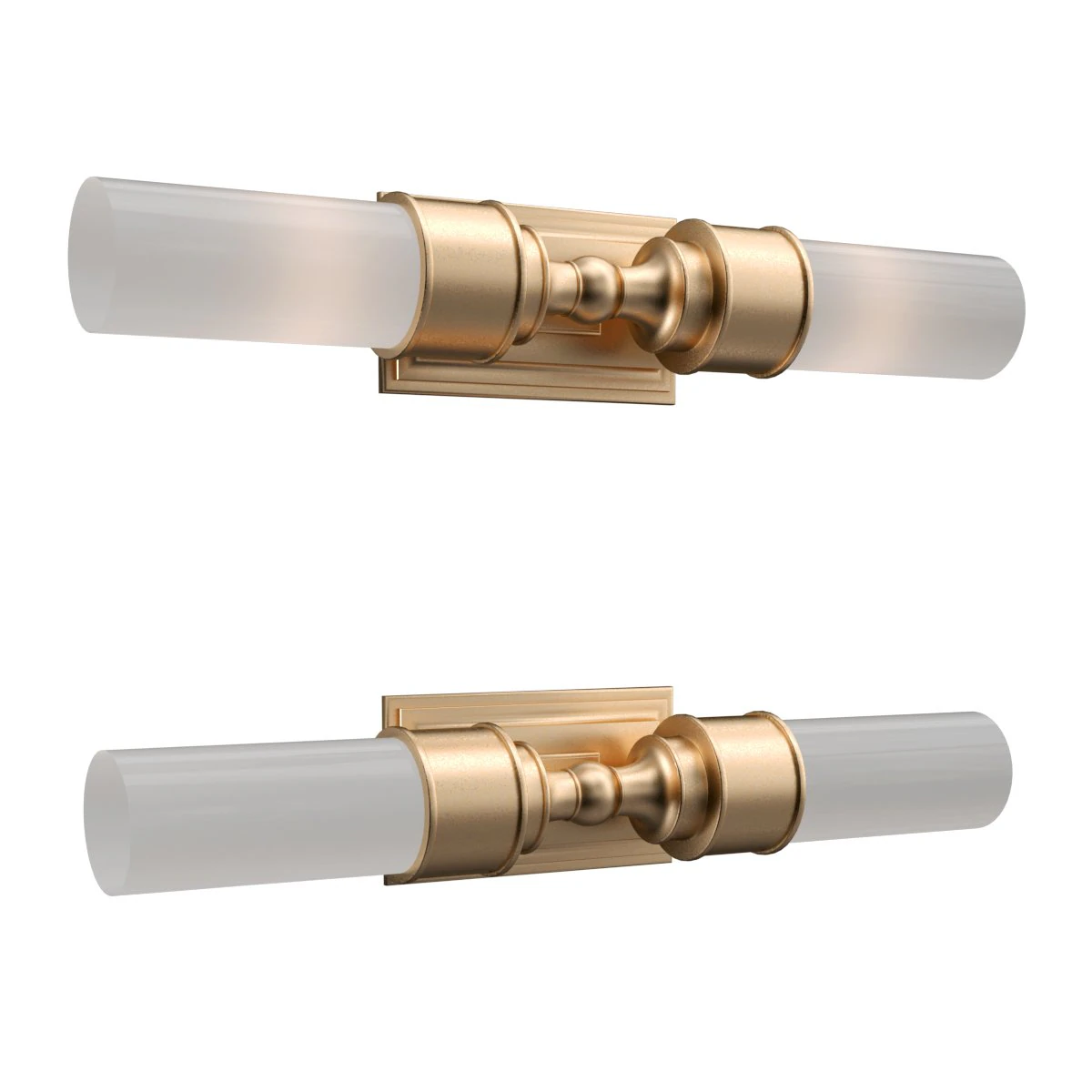 susdouble tube sconce 3D Model .c4d .max .obj .3ds .fbx .stl .blend