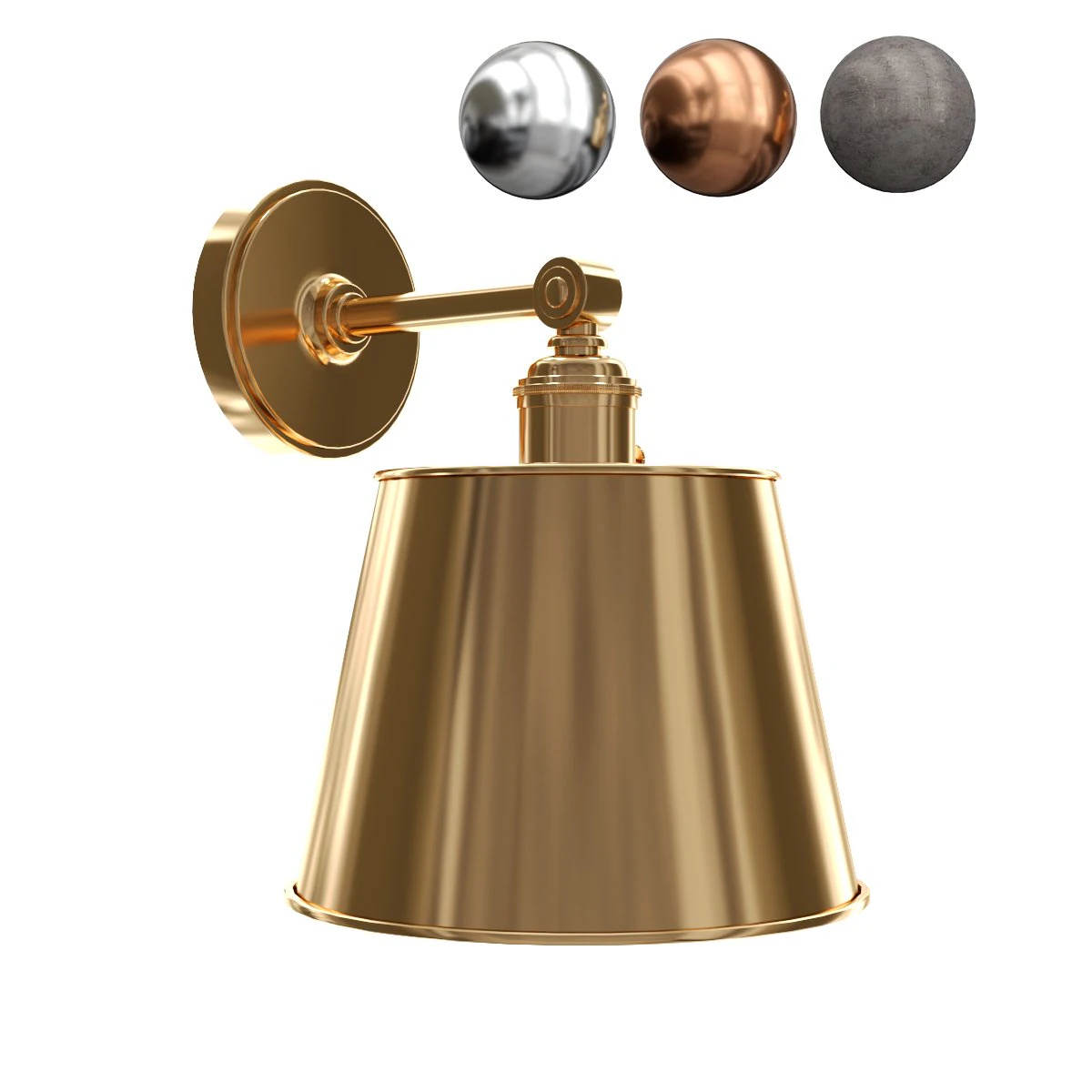 tapered metal 3D Model .c4d .max .obj .3ds .fbx .stl .blend