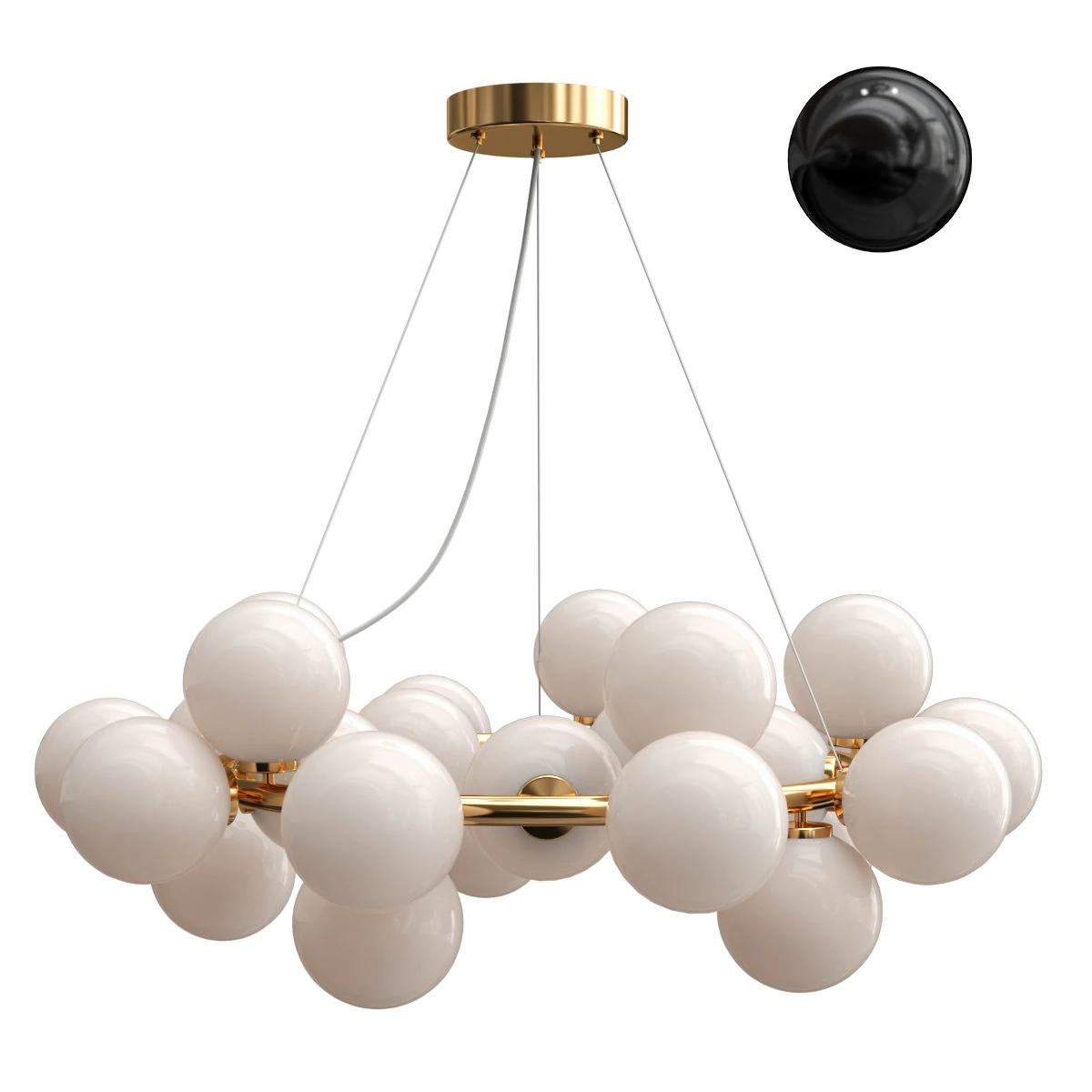 magic bean chandelier 3D Model .c4d .max .obj .3ds .fbx .stl .blend 