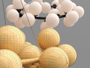 magic bean chandelier Modelo 3D