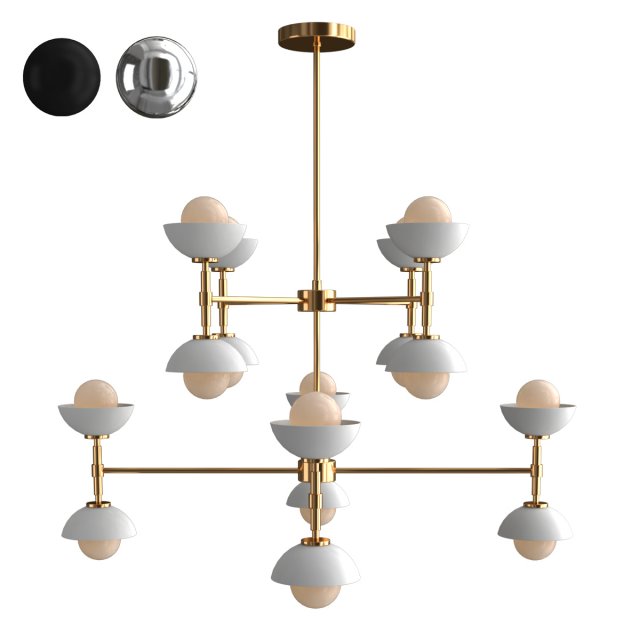 greenwich chandelier Modelo 3D .c4d .max .obj .3ds .fbx .stl .blend 