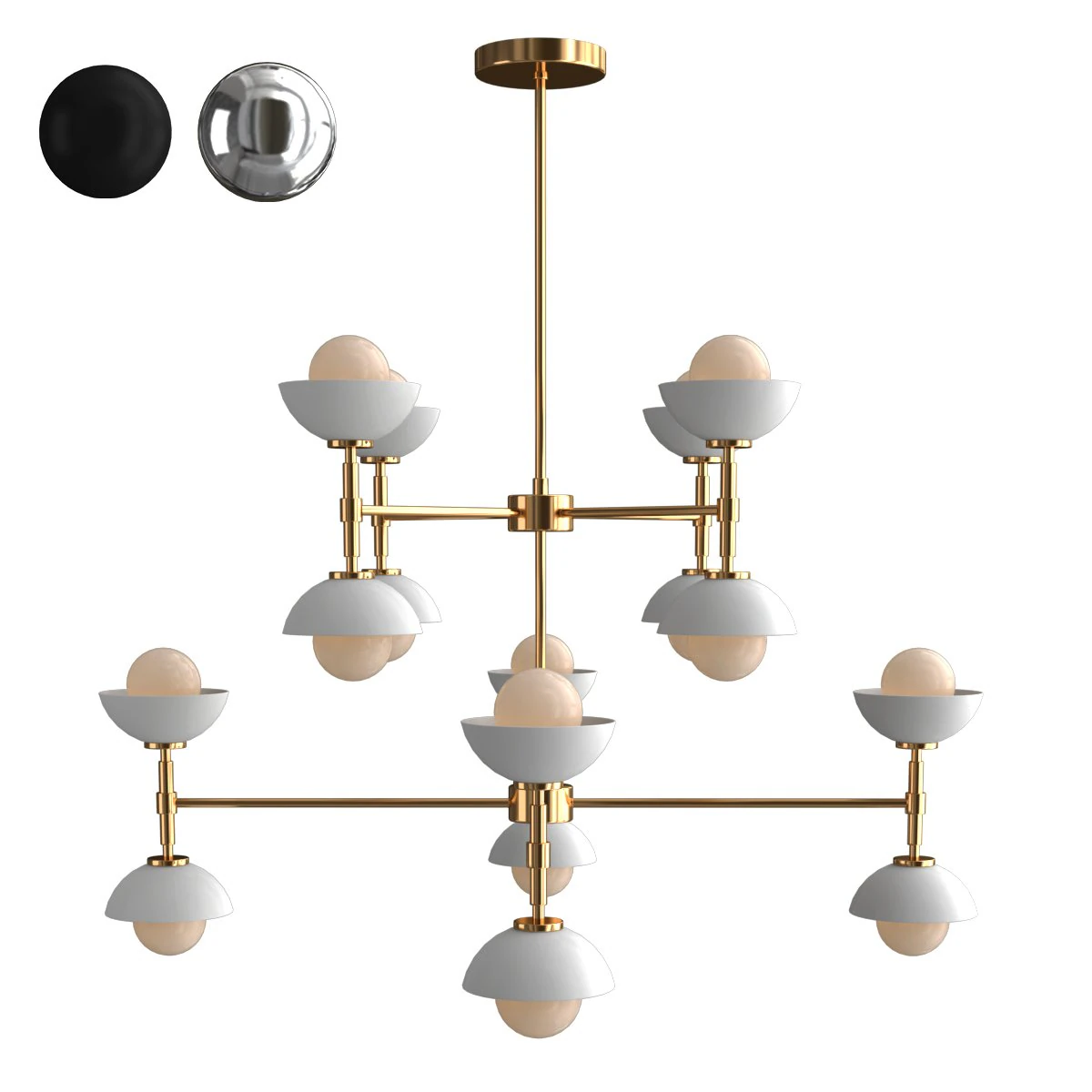 greenwich chandelier 3D Model .c4d .max .obj .3ds .fbx .stl .blend
