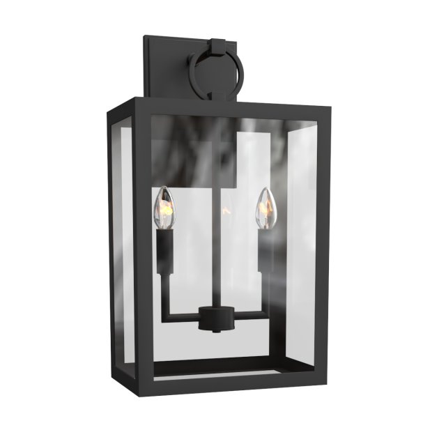 manor glass iron sconce 3D Модель .c4d .max .obj .3ds .fbx .stl .blend 
