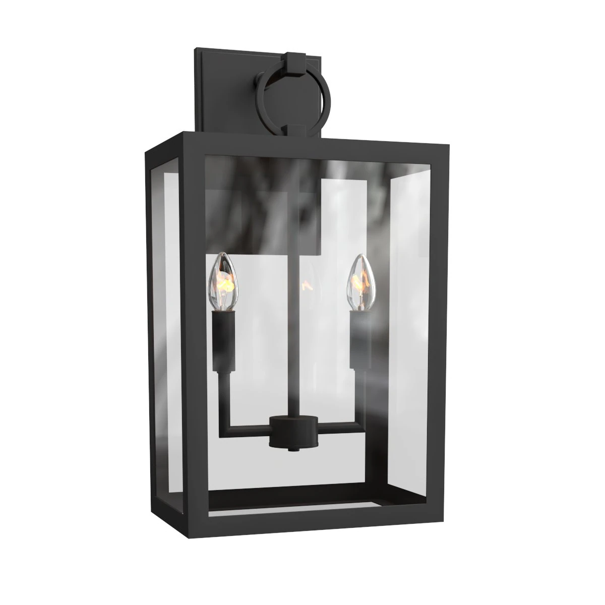 manor glass iron sconce 3D Model .c4d .max .obj .3ds .fbx .stl .blend 