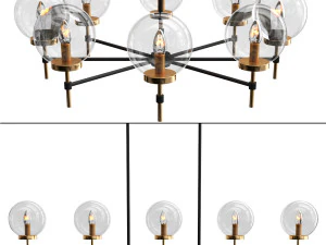 玻璃吊灯系列 3D 模型