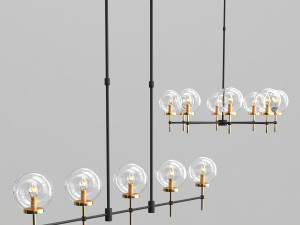 glass chandelier collection 3D 模型
