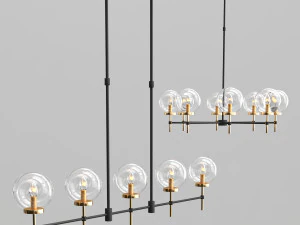 glass chandelier collection 3D Model