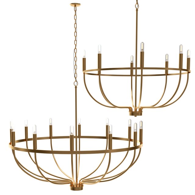 greyson chandelier Modello 3D .c4d .max .obj .3ds .fbx .stl .blend 