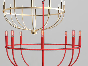 greyson chandelier Modello 3D