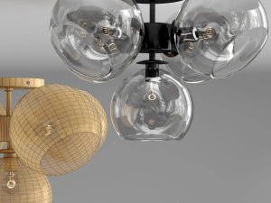 staggered glass ceiling 3D Model