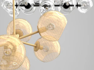 staggered glass collection 3D Model