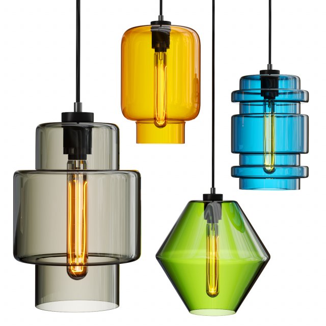 MULTICOLOR GLASS 4 Texturas CG .c4d .max .obj .3ds .fbx .stl .blend 