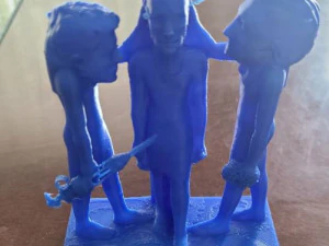 クラウス・シュワブ トニー・フォーシー ビル・ゲイツ 3Dプリントモデル