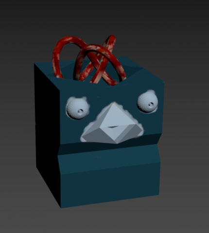 crazy duck Model 3D .c4d .max .obj .3ds .fbx .stl .blend 