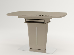 table adam beige matte 3D Model