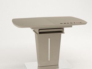 table adam beige matte Model 3D