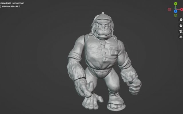SERGEANT BANANAS TMNT 3D Print Model .c4d .max .obj .3ds .fbx .stl .blend 