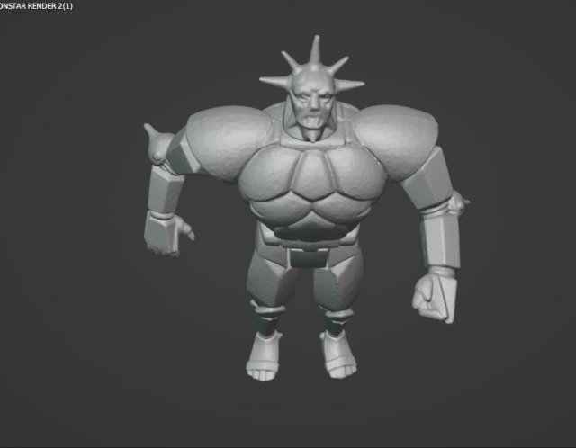 MONSTAR 2 SILVER HAWKS Model do druku 3D .c4d .max .obj .3ds .fbx .stl .blend 