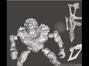 TMNT GENERAL TRAGG Model Cetak 3D