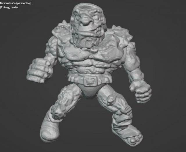 TMNT GENERAL TRAGG Model Cetak 3D .c4d .max .obj .3ds .fbx .stl .blend 