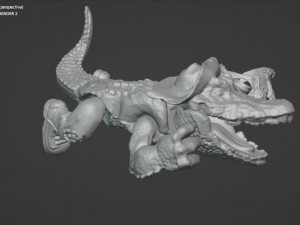 LEATHERHEAD TMNT VINTAGE 3D Print Model