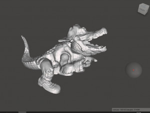 LEATHERHEAD TMNT VINTAGE 3D Print Model