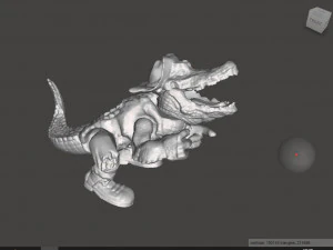 LEATHERHEAD TMNT VINTAGE 3D Print Model