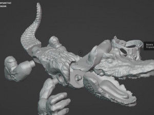 LEATHERHEAD TMNT VINTAGE 3D Print Model
