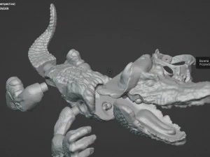 LEATHERHEAD TMNT VINTAGE 3D Print Model