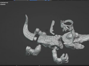 LEATHERHEAD TMNT VINTAGE 3D Print Model