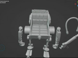 TMNT ANDROID KRANG SILLA Modelo de Impressão 3D