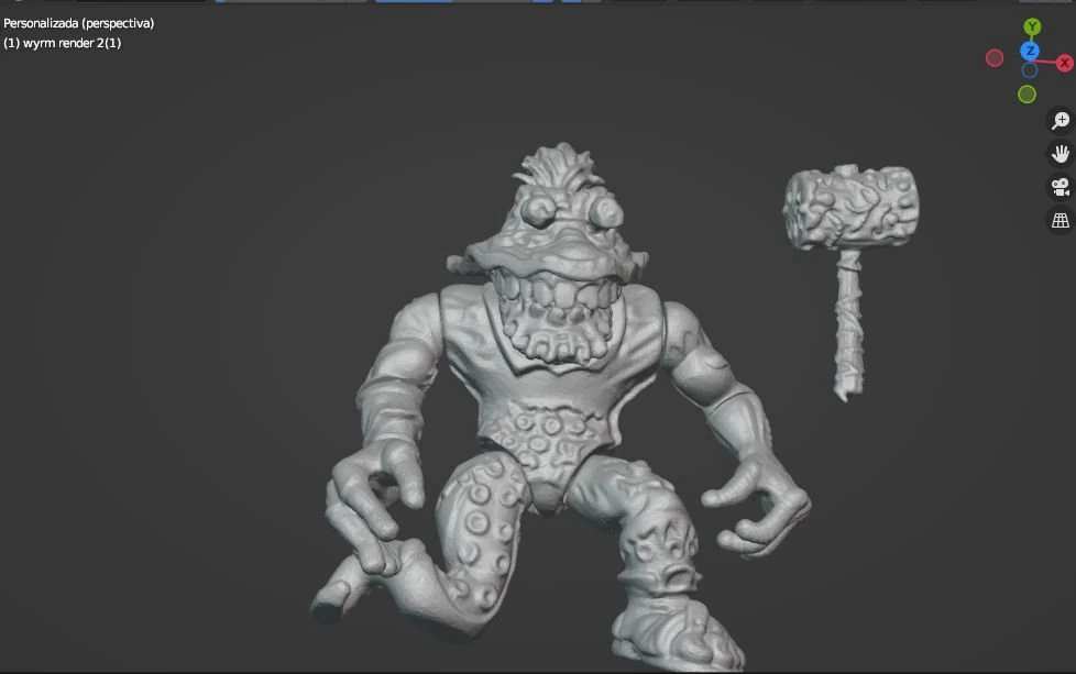 WYRM TMNT VINTAGE 3D Print Model .c4d .max .obj .3ds .fbx .stl .blend 