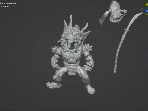 TMNT HOTHEAD VINTAGE 3D Print Model