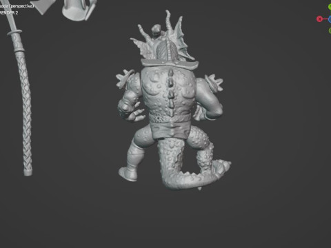TMNT HOTHEAD VINTAGE Model Cetak 3D