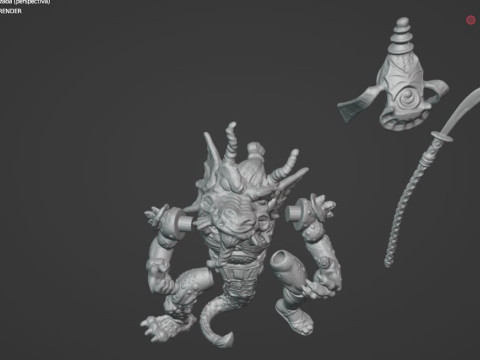 TMNT HOTHEAD VINTAGE Model Cetak 3D