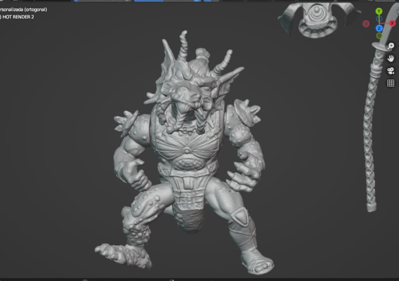 TMNT HOTHEAD VINTAGE Model Cetak 3D .c4d .max .obj .3ds .fbx .stl .blend 