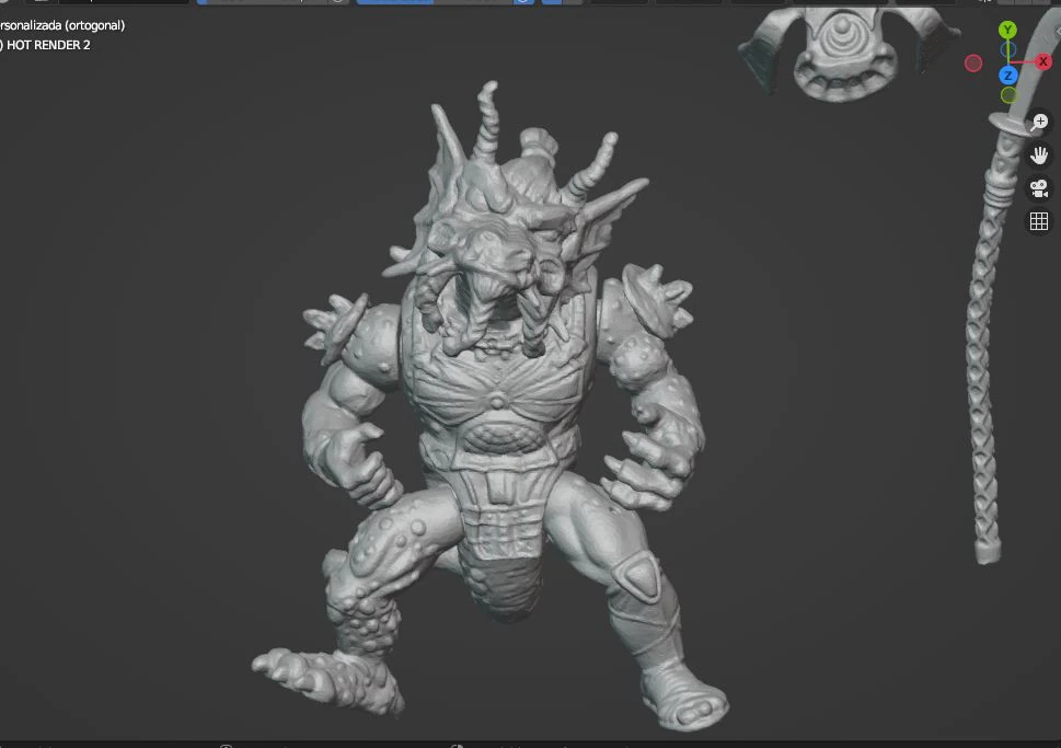 TMNT HOTHEAD VINTAGE 3D Print Model .c4d .max .obj .3ds .fbx .stl .blend 