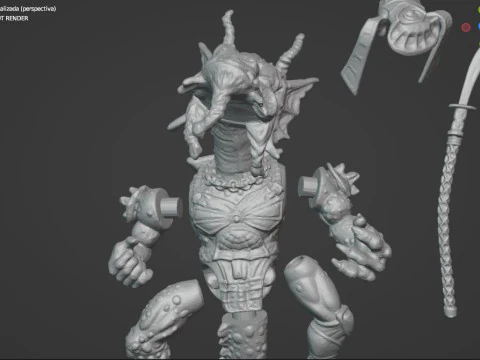 TMNT HOTHEAD VINTAGE 3D Print Model