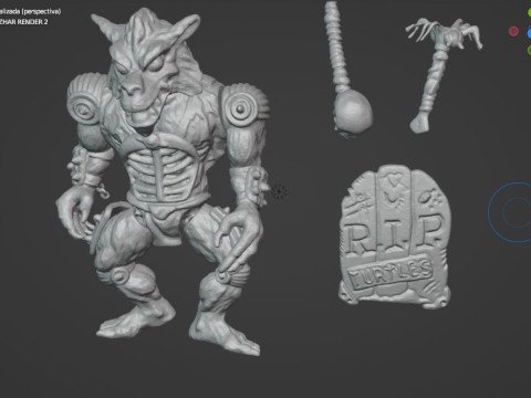 RAZHAR TMNT VINTAGE 3D Print Model