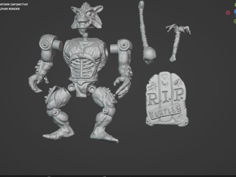 RAZHAR TMNT VINTAGE 3D 打印模型
