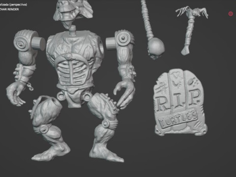 RAZHAR TMNT VINTAGE 3D 打印模型