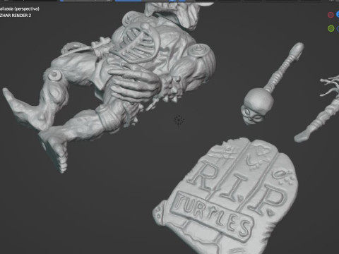 RAZHAR TMNT VINTAGE 3D 打印模型